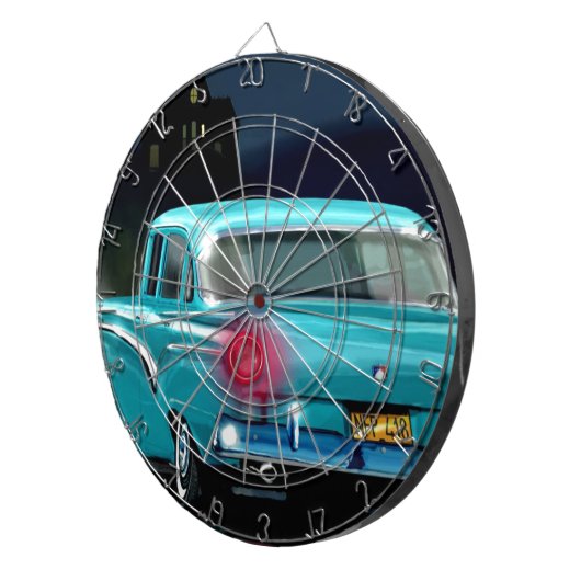 Klassieke Amerikaanse Style Automobile van 50. Dartbord (Voorkant Rechts)