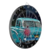 Klassieke Amerikaanse Style Automobile van 50. Dartbord (Voorkant Links)
