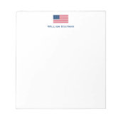 Klassieke Amerikaanse Vlag Blocnote (Voorkant)