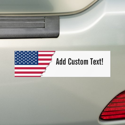 Klassieke Amerikaanse vlag Bumpersticker (Op auto)