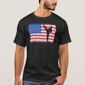 Klassieke Amerikaanse vlag Patriottische Amerikaan T-shirt