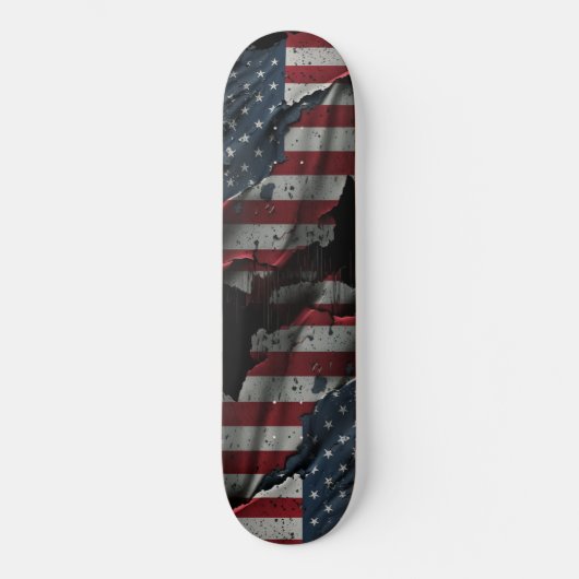 Klassieke Amerikaanse vlag Skateboard Deck (Voorkant)