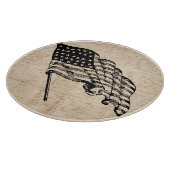 Klassieke Amerikaanse vlag Snijplank (Hoek)