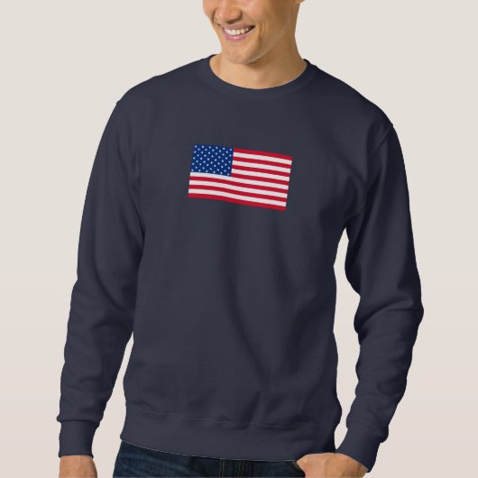 Klassieke Amerikaanse vlag sweatshirt cadeau (Voorkant)