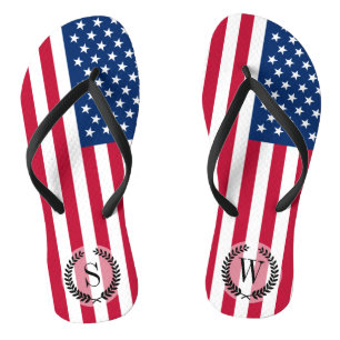 Klassieke Amerikaanse vlag Teenslippers