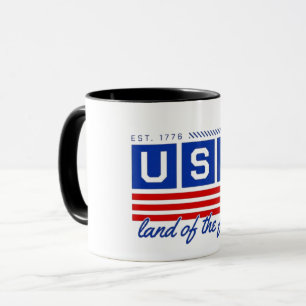 Klassieke Amerikaanse vlag toeristen koffiekopje Mok