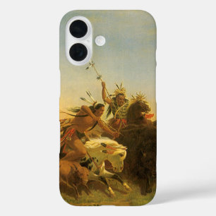 Klassieke Amerikaanse Westerse Kunst, Buffalo Jach iPhone 16 Hoesje