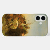 Klassieke Amerikaanse Westerse Kunst, Buffalo Jach Case-Mate iPhone Case (Achterkant (horizontaal))