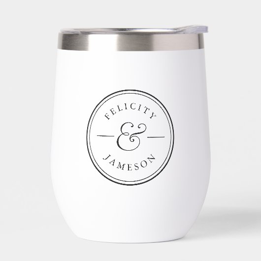 Klassieke Ampersand gepersonaliseerde bruiloft (Links)