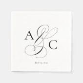 Klassieke ampersand servetten (Voorkant)
