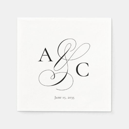 Klassieke ampersand servetten (Voorkant)