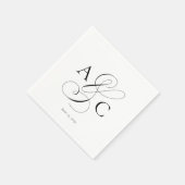 Klassieke ampersand servetten (Hoek)