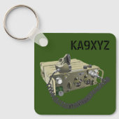 Klassieke AN/PRC-77 Militaire Draagbare Transceive Sleutelhanger (Voorkant)