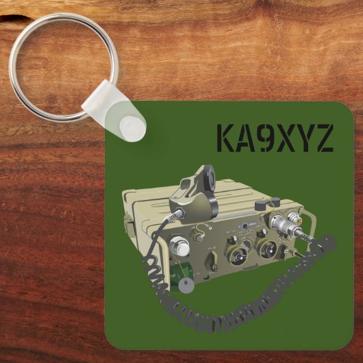 Klassieke AN/PRC-77 Militaire Draagbare Transceive Sleutelhanger (Voorkant)