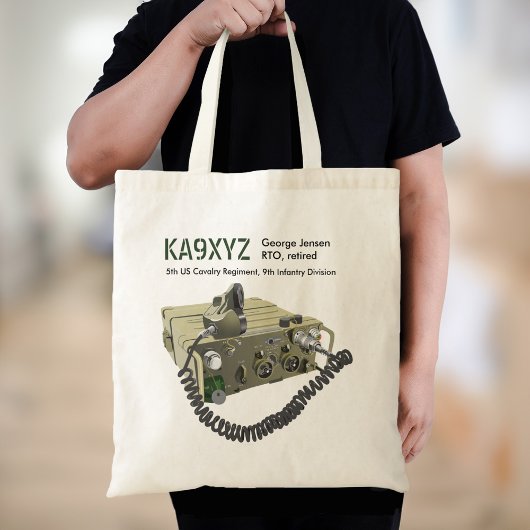 Klassieke AN/PRC-77 Militaire Draagbare Transceive Tote Bag