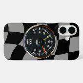 Klassieke Analoge Autotoerenteller Racing Case-Mate iPhone Case (Achterkant (horizontaal))