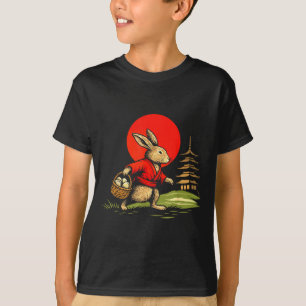 Klassieke Anime Konijn Paas Konijn Japans Zon Kuns T-shirt