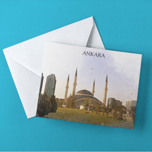 Klassieke Ankara Turkije Kocatepe Moskee Briefkaart