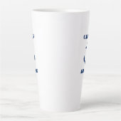 Klassieke Anker Kapitein Boot of Naam 2 zijdig Gro Latte Mok (Voorkant)