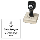 Klassieke anker Nautical Personalised Rubber Stamp Rubberstempel (Gestempeld)