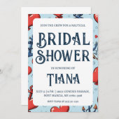 klassieke anker nautische bruiloft douche uitnodig kaart (Voorkant / Achterkant)