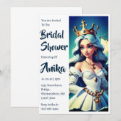 klassieke anker nautische bruiloft douche uitnodig kaart (Voorkant / Achterkant)