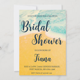 klassieke anker nautische bruiloft douche uitnodig kaart