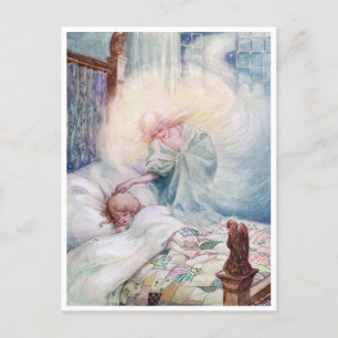 Klassieke Anne Anderson The Moon Angel Prayer Briefkaart