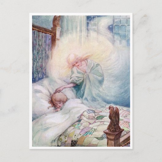 Klassieke Anne Anderson The Moon Angel Prayer Briefkaart (Voorkant)