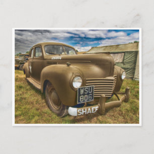 Klassieke  antiek  auto briefkaart