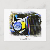 *~* Klassieke  Antiek dragende sterke auto Briefkaart (Voorkant)