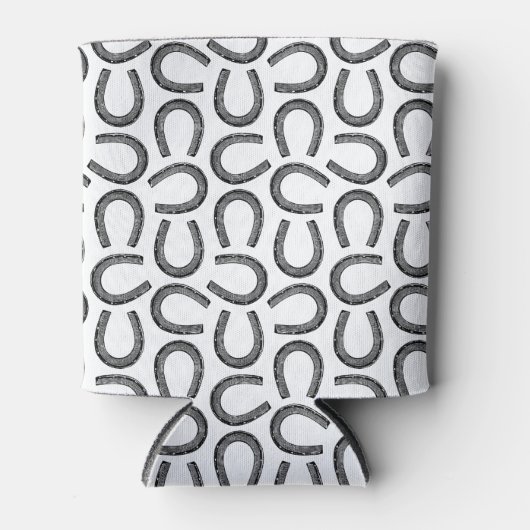 Klassieke Antiek Hoefijzers Hoefijzer KLANTKLEUR Blikjeskoeler (Voorkant)