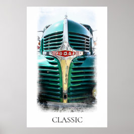 *~* Klassieke  Antiek schilderende oude TRUCK Poster