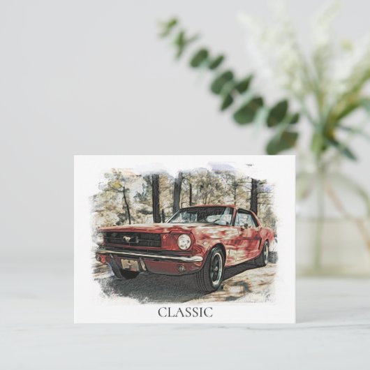 *~* Klassieke  Antiek schilferende spier Paarden Briefkaart (Staand voorkant)