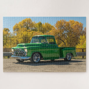 Klassieke antieke Amerikaanse vrachtwagen Legpuzzel