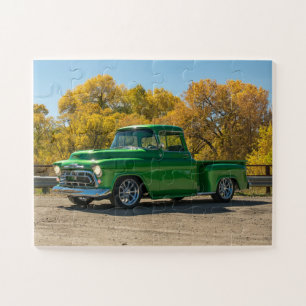 Klassieke antieke Amerikaanse vrachtwagen Legpuzzel