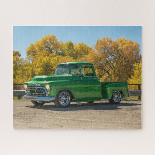 Klassieke antieke Amerikaanse vrachtwagen Legpuzzel