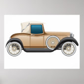 Klassieke Antieke Auto Poster (Voorkant)