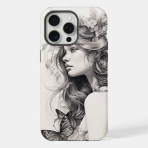 Klassieke antieke bloemschildering fijnkunstschild iPhone 15 pro max case