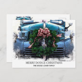 *~* Klassieke Antieke Oude Retro Vakantie Kerstmis Briefkaart (Voorkant / Achterkant)