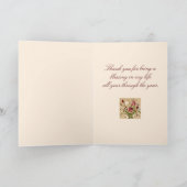 Klassieke antieke tulpen op maat Moederdag Feestdagen Kaart (Binnen)