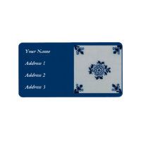 Klassieke antiquarian Delft Blue Tegel - Floral Mo