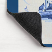 Klassieke antiquarian Delft Blue Tegel - Kerk Muismat (Hoek)