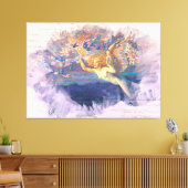 *~* Klassieke AP14 Angel Woman Fairy Gold Ephemera Canvas Afdruk (Insitu (Woonkamer))