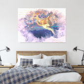 *~* Klassieke AP14 Angel Woman Fairy Gold Ephemera Canvas Afdruk (Insitu (Slaapkamer))