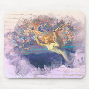*~* Klassieke AP14 Angel Woman Fairy Gold Ephemera Muismat