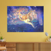 *~* Klassieke AP14 Engel Vrouw Fly Fairy Ephemera Canvas Afdruk (Insitu (Woonkamer))