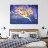 *~* Klassieke AP14 Engel Vrouw Fly Fairy Ephemera Canvas Afdruk (Insitu (Slaapkamer))