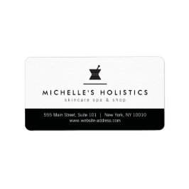 Klassieke apotheker Holistische Geneeskunde Adresl Etiket