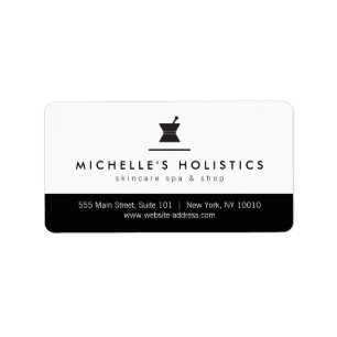 Klassieke apotheker Holistische Geneeskunde Adresl Etiket